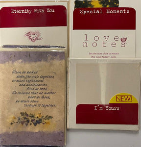 Card Love Notes : I'm Yours & Eternity With You (pack of 19)