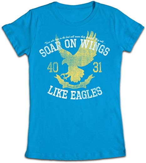 T-Shirt Soar on Wings Like Eagles Junior Ladies SM
