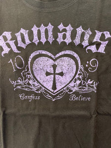 T-Shirt Romans 10:9 (Junior Ladies) Brown SM